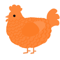 A sapphire chicken with a lace pattern