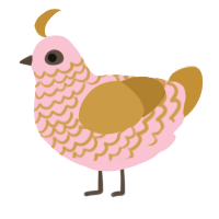 A rose and gold chicken with a lace pattern