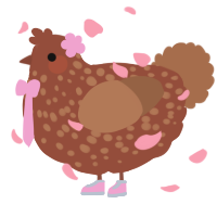 A russet and brown chicken with a speckle pattern