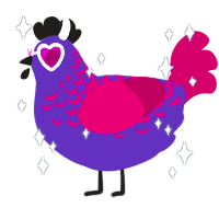 A overcast and wine chicken with a half-lace pattern