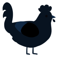 A cream chicken