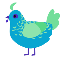 Incel Tears, a cerulean and spring chicken with a half-lace pattern