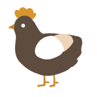 A bark and cream chicken