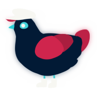 A tumblr and crimson chicken