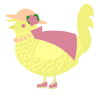A lemon chicken with a lace pattern