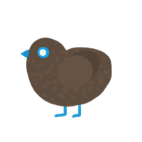 twitter turd, a bark chicken with a speckle pattern