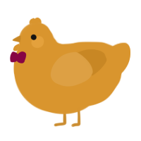A orange chicken