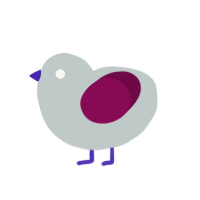 (unnamed), a silver and wine chicken