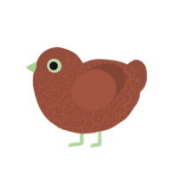 (unnamed), a russet chicken with a double-lace pattern