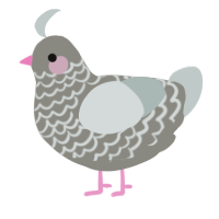 A ash and silver chicken with a lace pattern