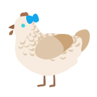 A cream and beige chicken with a half-lace pattern