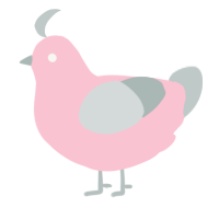 A rose and silver chicken