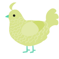A lemon chicken with a lace pattern