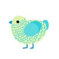 (unnamed), a apple and aqua chicken with a lace pattern