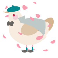 A cream and beige chicken
