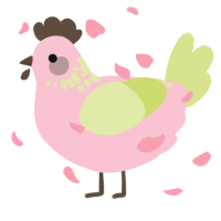 A rose and lemon chicken with a neck-speckle pattern
