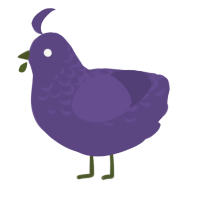 Bothered, a overcast chicken with a half-lace pattern