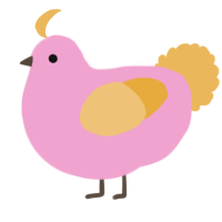 A pink and honey chicken