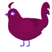 Sangria, a wine chicken with a double-lace pattern