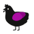 花びらの影, a black and plum chicken