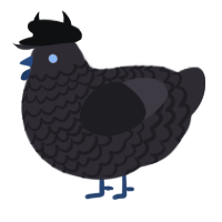 A silver chicken with a lace pattern