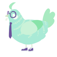 A mint and spring chicken with a half-bar pattern