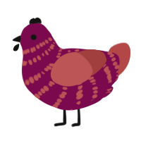 Pomodoro, a wine and red chicken with a bar pattern