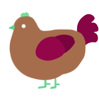 (unnamed), a brown and maroon chicken