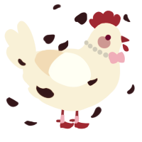 A cream chicken