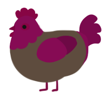 forest turd, a bark and wine chicken with a head pattern