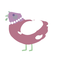 A mint and viridian chicken