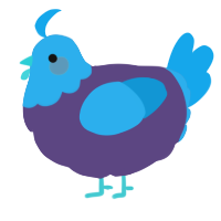 A overcast and sky chicken with a head pattern