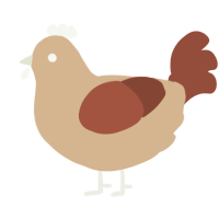 (unnamed), a beige and russet chicken