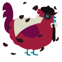 A crimson and wine chicken