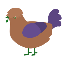 A brown and overcast chicken