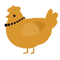 A orange chicken