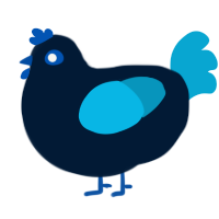 A tumblr and cerulean chicken