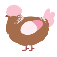 A brown and rose chicken with a neck-band pattern
