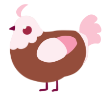 A russet and rose chicken with a head pattern