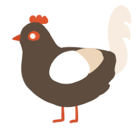 A bark and cream chicken