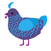 A overcast and sky chicken with a lace pattern