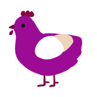 (unnamed), a plum and cream chicken