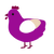 (unnamed), a plum and cream chicken