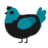 A sable and sea chicken with a head pattern