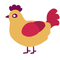 A honey and crimson chicken