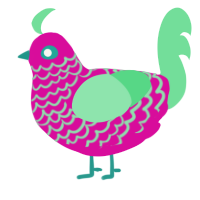 (unnamed), a fuchsia and spring chicken with a lace pattern