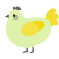 A apple and yellow chicken