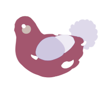 A mint and chartreuse chicken