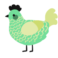 A spring and lemon chicken with a lace pattern