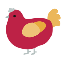 A crimson and honey chicken